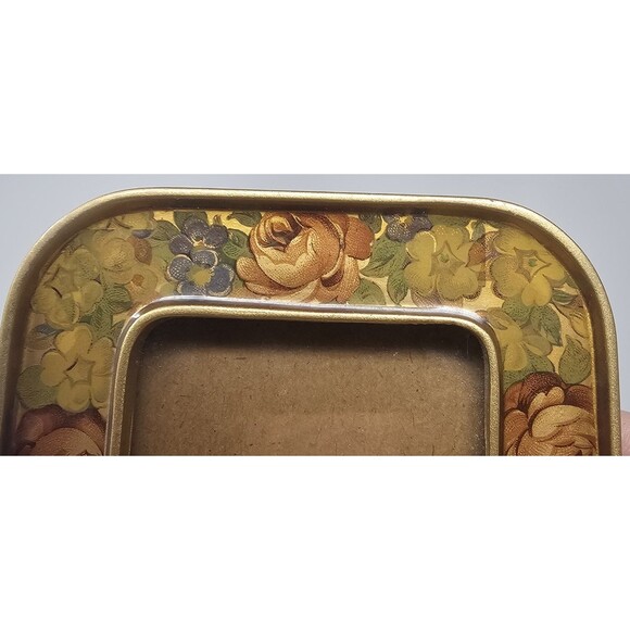 Vintage The Bucklers Inc 5th Ave NY Enamel Picture Photo Frame Swivel Back Heavy - Picture 14 of 16